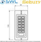 Sebury W1-A Slimline Two Door Access Control Keypad: RFID, 1200 Users