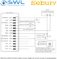 Sebury W1-A Slimline Two Door Access Control Keypad: RFID, 1200 Users