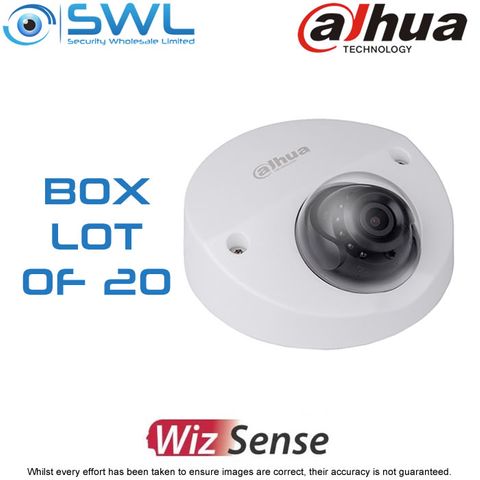 20 x Dahua IPC-HDBW4431F-AS: 4Mp Wedge Dome WDR IR 20m IP67 IK10 2.8mm