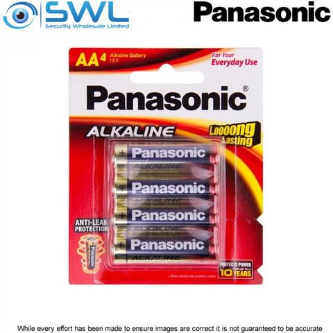 Panasonic AA Alkaline Batteries (4 PACK)