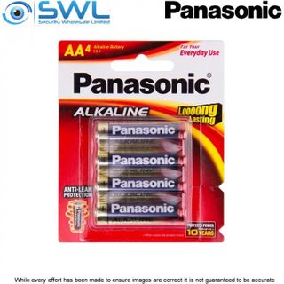 Panasonic AA Alkaline Batteries (4 PACK)