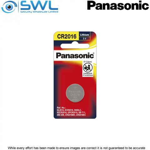 Panasonic 3V CR2016 Lithium Battery (Single)