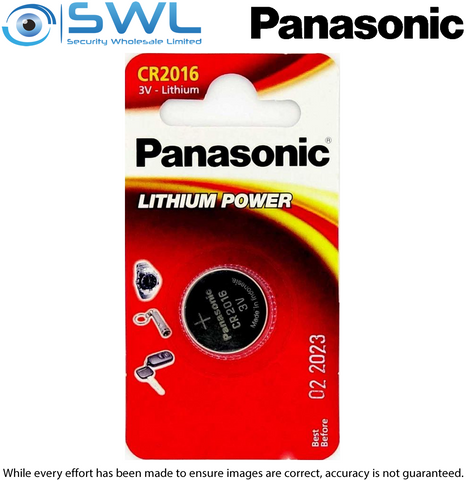 Panasonic 3V CR2016 Lithium Battery (Single)