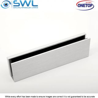 ONETOP UBG12LDSS: 12mm Aluminium U Bracket for Armature Plate Glass Door- EM5700