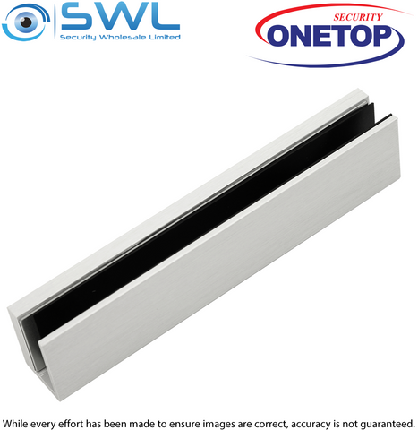 ONETOP UBG12LDSS: 12mm Alum-U-BKT for Armature Plate Glass Door. EM5700/ EM5800