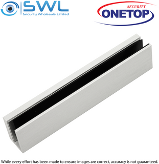 ONETOP UBG12LDSS: 12mm Alum-U-BKT for Armature Plate Glass Door. EM5700/ EM5800