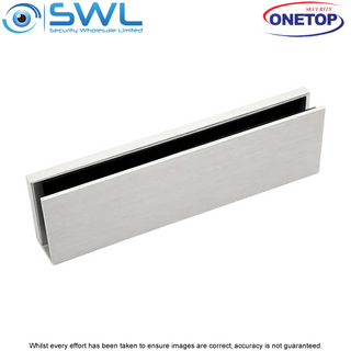 ONETOP UBG12LDSS: 12mm Alum-U-BKT for Armature Plate Glass Door. EM5700/ EM5800