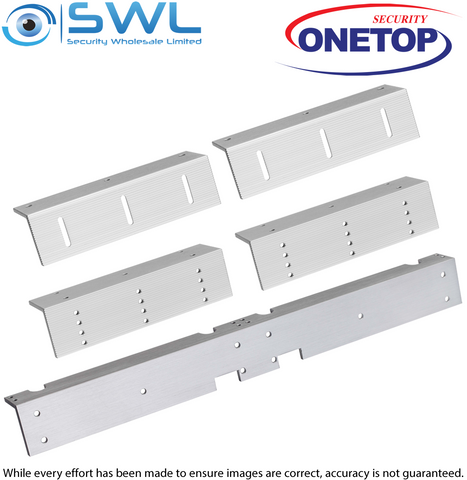 ONETOP L&Z 3500D: Double Door Mag L&Z Bracket for In-Swing Door Install