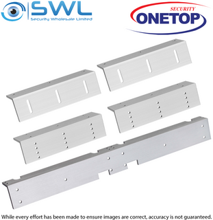 ONETOP L&Z 3500D: Double Door Mag L&Z Bracket for In-Swing Door Install