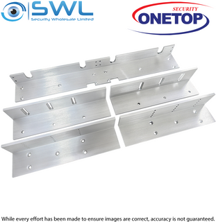 ONETOP L&Z 3500D: Double Door Mag L&Z Bracket for In-Swing Door Install
