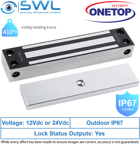 ONETOP EM4700FS LSS: Weather Resistant Stainless Gate Mag Lock 410Kg