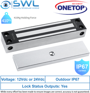 ONETOP EM4700FS LSS: Weather Resistant Stainless Gate Mag Lock 410Kg