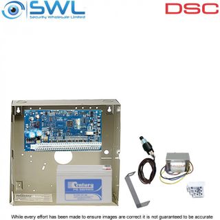 DSC Neo HS2016 Cabinet Kit: Transformer, Battery & Tamper Only - Add Keypad