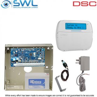 DSC Neo HS2016 Cabinet Kit: Plug Pack, Tamper & HS2LCDPSN Keypad c/w Prox