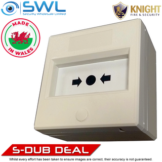 KNIGHT MX74SWS: White Emergency Exit Resettable