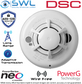 DSC Neo: PG4936 Wireless 433MHz Photoelectric Smoke & Heat Detector