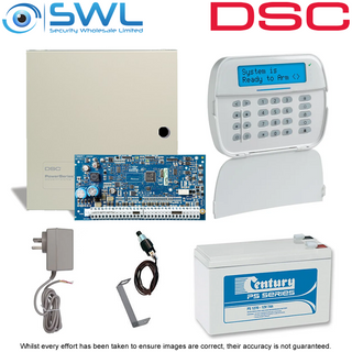DSC Neo HS2016 Cabinet RF Kit: Plug Pack,Tamper, HS2LCDRFP4N RF Keypad c/w Pro