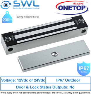 ONETOP EM4500FS: Micro Weather Res' Stainless Body Electromag Lock Face/Side Mt