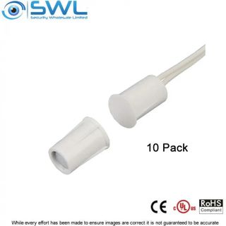 SWL Flush Reed Switch (BR-1011) 10 PACK10mm-3/8" Hole Stubby 19mm-3/4" Gap