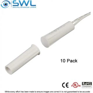 SWL Flush Reed Switch (BR-1013) 10 PACK 10mm-3/8" Hole 22mm-7/8" Gap