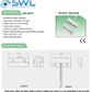 SWL Mini Surface Reed Switch with Flange (BS-2021) Lx 33.5mm 1" Gap