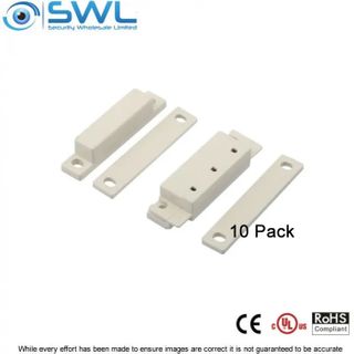 SWL Surface Reed Contact (BS-2031) 10 PACK Lx 63mm 1 1/4" Gap - No Leads