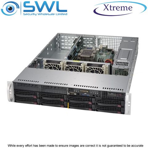 Xtreme NVR OS 128Gb SSD. 6x 8Tb, 40Tb After RAID 5, 2x 10GbE NICs, 400 Mbps