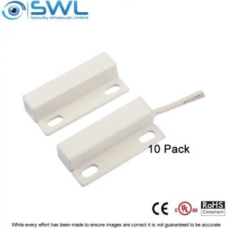 SWL Mini Surface Reed Switch (BS-2012) 10 PACK Lx 28mm 1" Gap