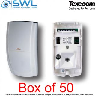 Texecom Premier Elite: AFD-0001 IR PIR Detector: 15m BOX of 50