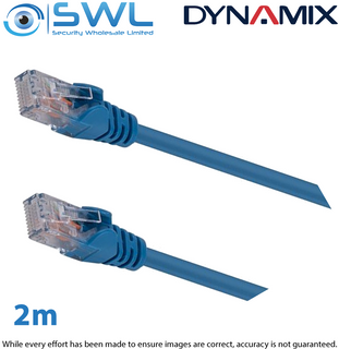 2m Cat6 Blue UTP Patch Lead (T568A Specification) 250MHz