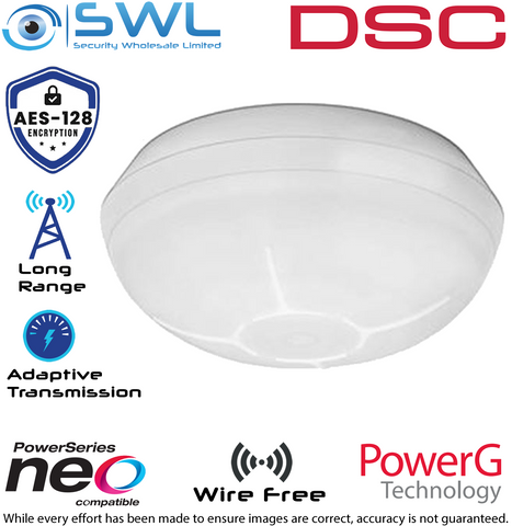 DSC Neo: PG4872 Wireless 433MHz 360° Degree PIR: 20m Diameter Max