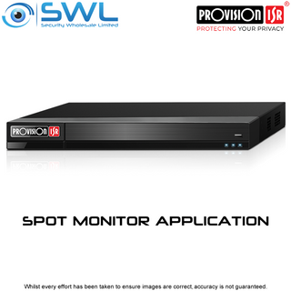 Provision-ISR NVR8-16400FA(1U) 16CH SPOT MONITOR Application or NVR with NO PoE