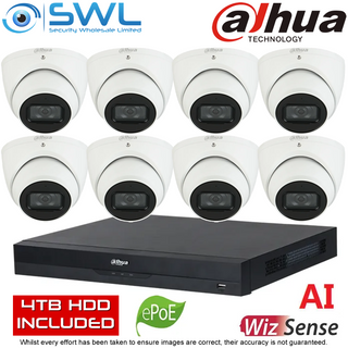 Dahua NVR5216-16P-4KS2E-AI-ANZ KIT: 16CH, 16x PoE + 8x 6MP 2.8mm Eyeball 4TB