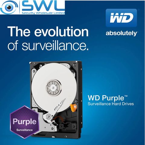 WD Purple Surveillance Hard Drive up to 8TB of Storage