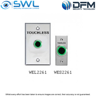 Stainless Steel Touchless Exit Button WEL2261 Standard Size