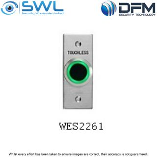 Stainless Steel Touchless Exit Button WES2261 Architrave Style Small