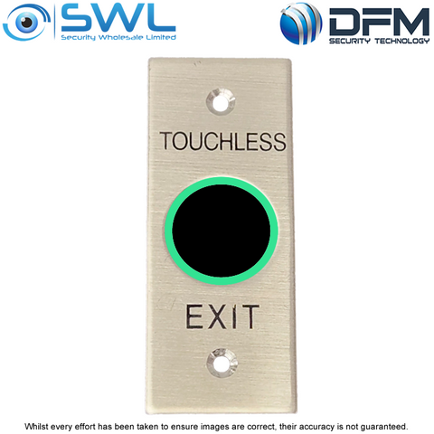 Stainless Steel Touchless Exit Button WES2261 Architrave Style Small