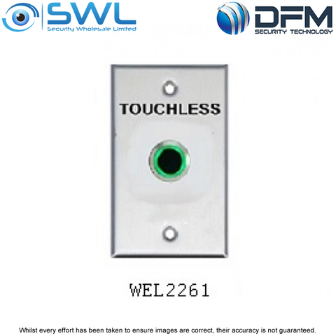 Stainless Steel Touchless Exit Button WES2261 Architrave Style Small