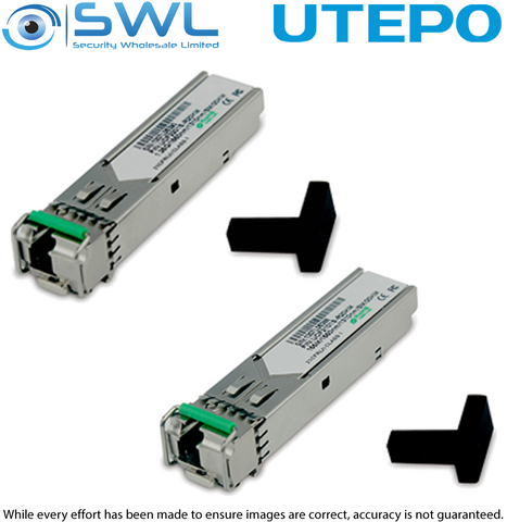 Utepo 1.25G SFP Single Mode, Single Fibre, 1.25G, LC Port, 1310/1550, 20k PAIR