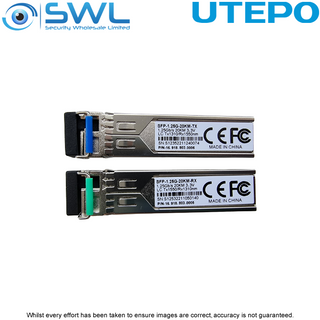 Utepo 1.25G SFP Single Mode, Single Fibre, 1.25G, LC Port, 1310/1550, 20k PAIR