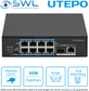 Utepo UTP7108E-POE: 8 x 10/100 PoE 120W + 1 x SFP, Watchdog, DIN