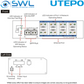 Utepo UTP7208GE-PoE: 8 x Gigabit PoE 80-120W + 2 x SFP Watchdog, DIN, 12-48VDC