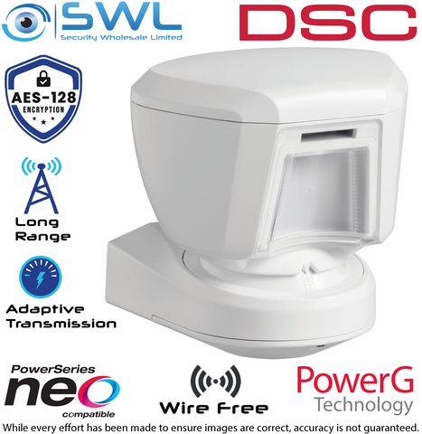 DSC Neo: PG4994 Wireless Outdoor PET (18Kg) PIR Detector: Up to 12m, 90°