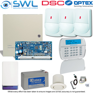 DSC Neo HS2032 Optex Kit: TX,Tamp, RF LCD KP, 2x Sirens, 3x FLX-S-ST, Cam Loc