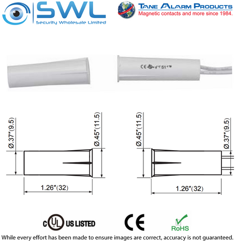 TANE TAP-10 Recessed Reed: 9.5mm DIA. 15mm Gap. Long Type