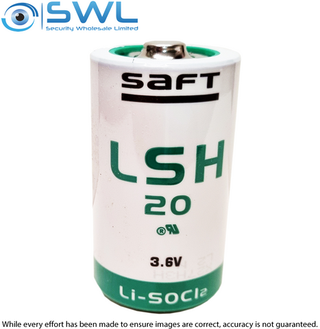 LSH20 SAFT Battery STD with no tabs for Optex Wireless Beams