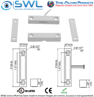 TANE 55 Surface Reed: 50.8× 9.6× 10mm. 19mm Gap.Centre Lead Type