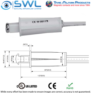 TANE 3/8 ASH Adjustable Screw Head Reed: 9mm DIA. Max 6mm Gap. Plunger Type