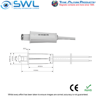 TANE 3/8 ASH Adjustable Screw Head Reed: 9mm DIA. Max 6mm Gap. Plunger Type