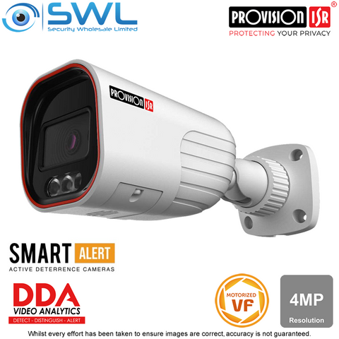 Provision-ISR I4-340AD-MVF: 4MP Active Bullet WDR IR40m IP67 2.8-12mm